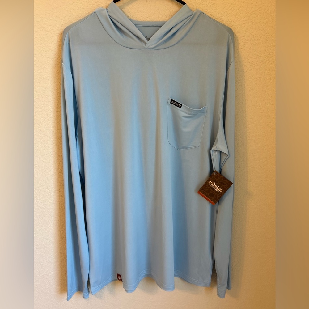 Amigo Provisions Company Sol Series Hoodie Men’s Sz M in the color Azu